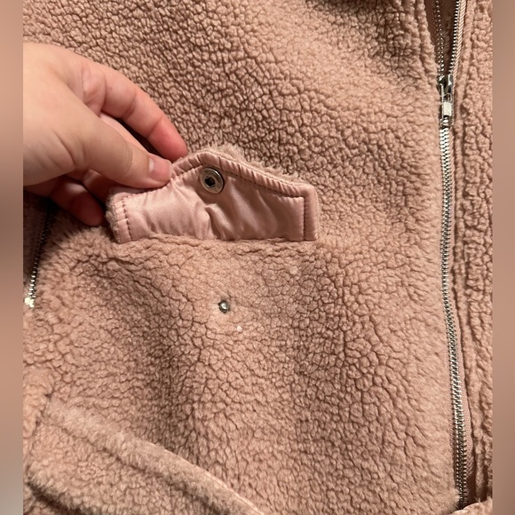 Missguided Pink Faux Fur Jacket, Women's Size 4 - Picture 13 of 16